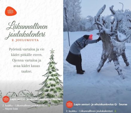 Lisää liikettä joulukalentereilla?