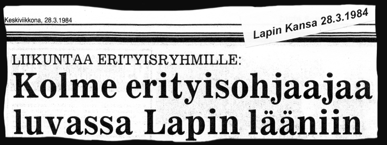 Lehtileike, Lapin Kansa 28.3.1984: Kolme erityisohjaajaa luvassa Lapin lääniin.