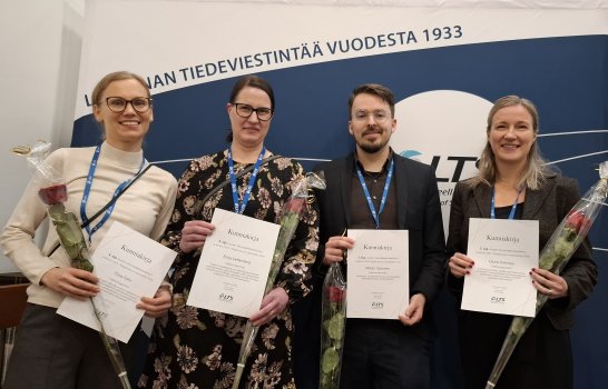 Tiina Föhr, Elina Vettenterä, Mikko Vaaramo ja Laura Joensuu