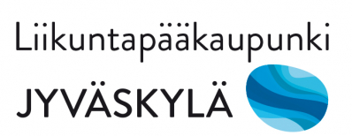 Jyväskylän kaupungin logo, jossa lukee: Liikuntapääkaupunki Jyväskylä.
